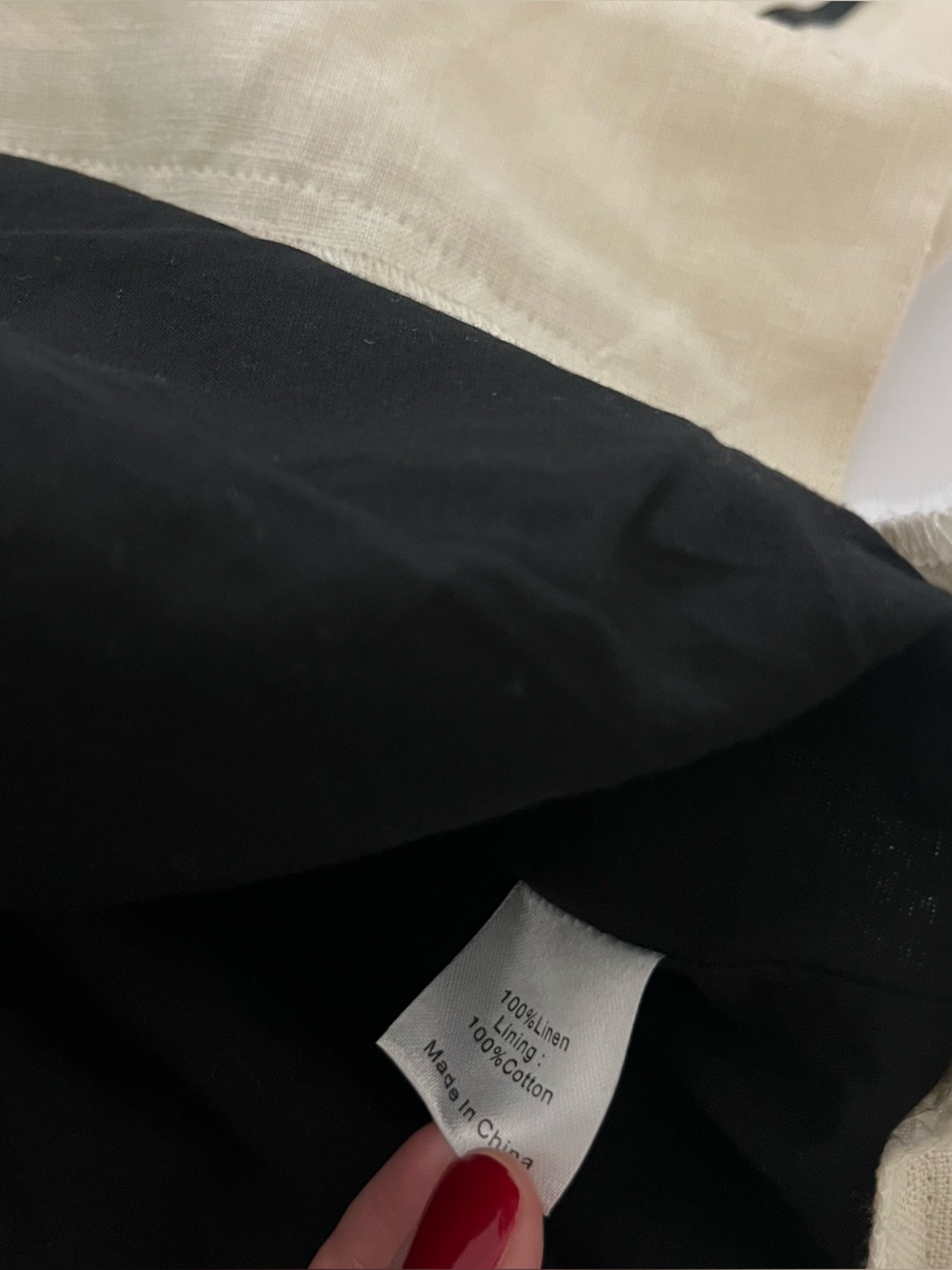 Tuckernuck Linen Collins Caftan Dress Size L Black Resort Coastal Preppy - Picture 4 of 7